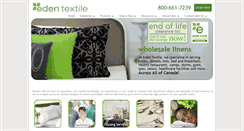 Desktop Screenshot of edentextile.com