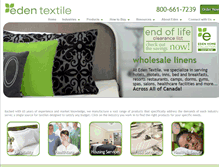 Tablet Screenshot of edentextile.com